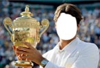 Roger Federer with title