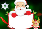 Christmas Greetings - Cartoon Santa and Elf