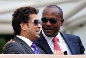 Sachin Tendulkar and Lara at Wimbledon 2010