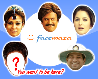 Customize a card and delight your friends and family using FaceMaza.com