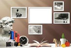 Photo frame on wall