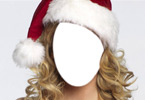 Beauty with Christmas Hat
