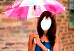 Genelia D'Souza with pink umbrella Genelia D'Souza with pink umbrella